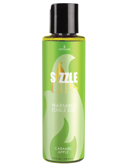 SENSUVA SIZZLE LIPS WARMING GEL CARAMEL APPLE 125ML