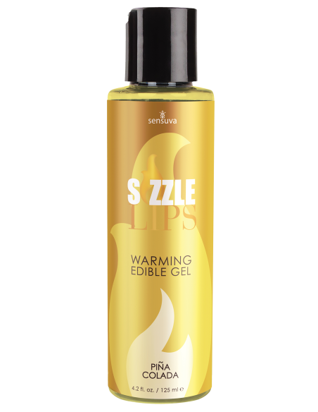 SENSUVA GEL CALENTADOR DE LABIOS CHISPORROTEANTES PINA COLADA 125ML