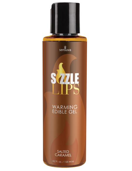 SENSUVA SIZZLE LIPS WARMING GEL SALTED CARAMEL 125ML
