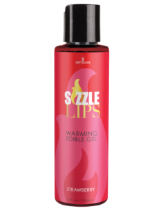 SENSUVA GEL CÁLIDO SIZZLE LIPS FRESA 125ML