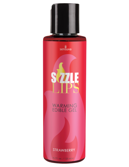 SENSUVA SIZZLE LIPS WARMING GEL STRAWBERRY 125ML
