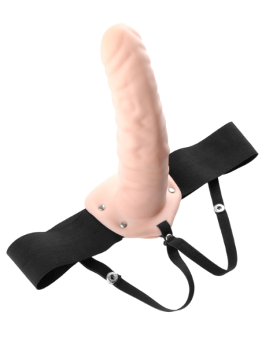 FETISH FANTASY SERIES 8 PULGADAS HOLLOW STRAP-ON LIGHT