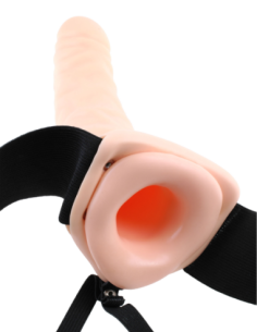 FETISH FANTASY SERIES 8 INCH HOLLOW STRAP-ON LIGHT 2