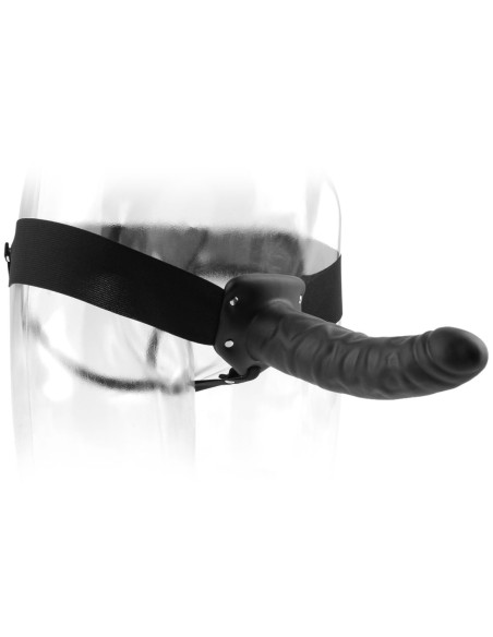 FETISH FANTASY SERIES 8 PULGADAS HOLLOW STRAP-ON NEGRO