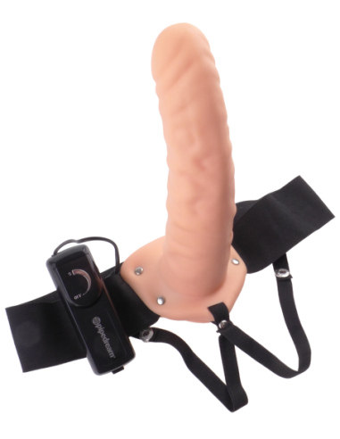 FETISH FANTASY SERIES 8 PULGADAS VIBRADOR HUECO CORREA DE LUZ