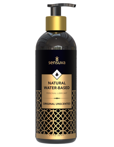 SENSUVA LUBRICANTE PERSONAL NATURAL A BASE DE AGUA ORIGINAL SIN SABOR 240ML