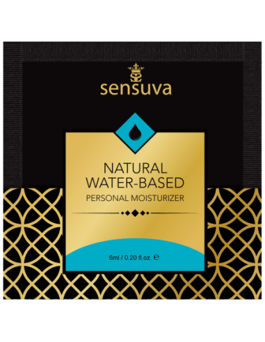 SENSUVA NATURAL WATER-BASED PERSONAL LUBRICANT ORIGINAL UNFLAVORED 6 ML