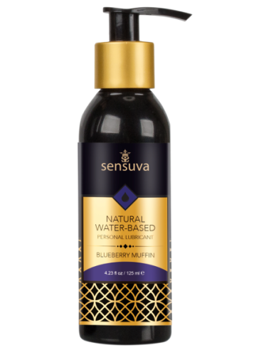 SENSUVA NATURAL WATER-BASED PERSONAL LUBRICANT BLUEBERRY MUFFIN 125ML