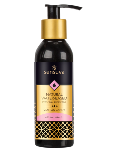 SENSUVA LUBRICANTE PERSONAL NATURAL A BASE DE AGUA ALGODÓN DE AZÚCAR 125ML