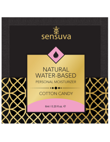 SENSUVA LUBRICANTE PERSONAL NATURAL A BASE DE AGUA ALGODÓN DE AZÚCAR 6 ML