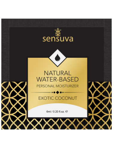 SENSUVA LUBRICANTE PERSONAL NATURAL A BASE DE AGUA COCO EXÓTICO 6 ML