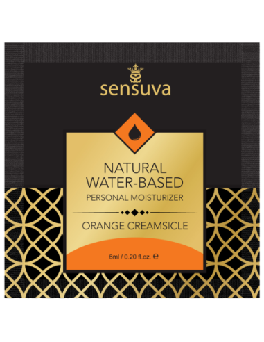 SENSUVA NATURAL WATER-BASED PERSONAL LUBRICANT ORANGE CREAMSICLE 6 ML