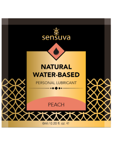 SENSUVA NATURAL WATER-BASED PERSONAL LUBRICANT PEACH  6 ML