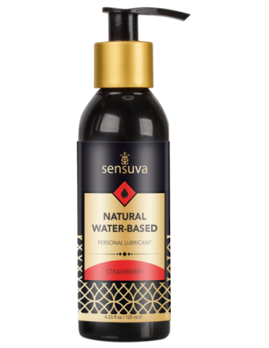 SENSUVA NATURAL WATER-BASED PERSONAL LUBRICANT STRAWBERRY 125ML