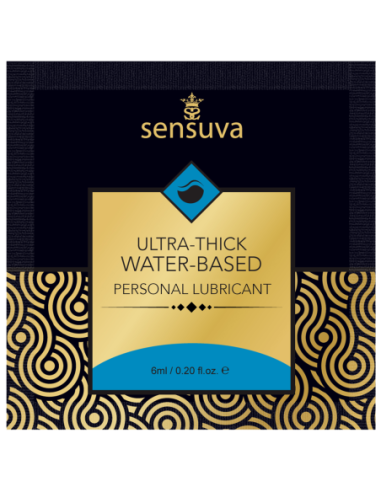 SENSUVA LUBRICANTE PERSONAL ULTRAESPESO A BASE DE AGUA ORIGINAL SIN SABOR 6 ML