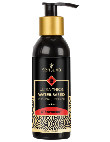 SENSUVA ULTRA–THICK WATER-BASED PERSONAL LUBRICANT STRAWBERRY 125ML