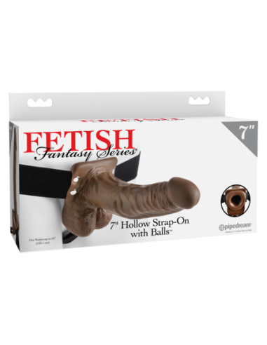 FETISH FANTASY SERIES 7 INCH HOLLOW STRAP-ON...