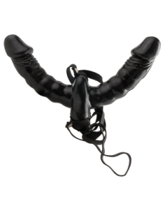 FETICHE SERIE DE FANTASÍA VIBRADOR DOBLE DELEITE STRAP-ON...