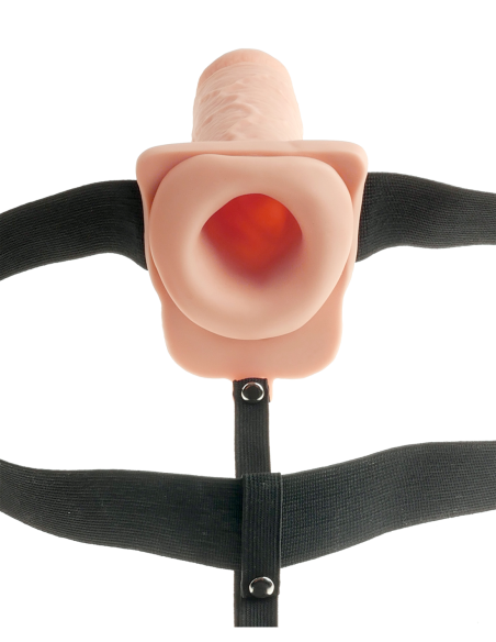 FETISH FANTASY SERIES 7 PULGADAS HOLLOW STRAP-ON LIGHT