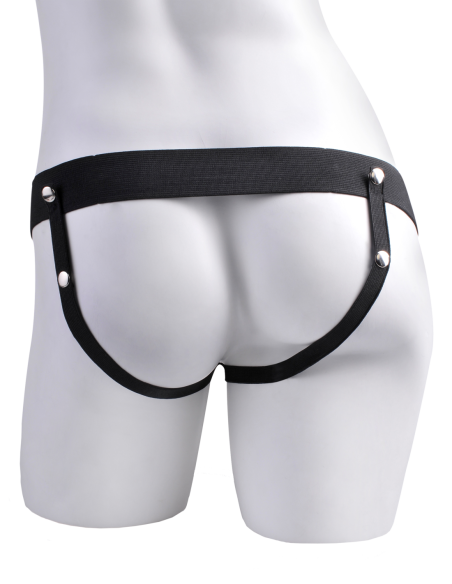 FETISH FANTASY SERIES 7 INCH HOLLOW STRAP-ON WITH REMOTE TAN