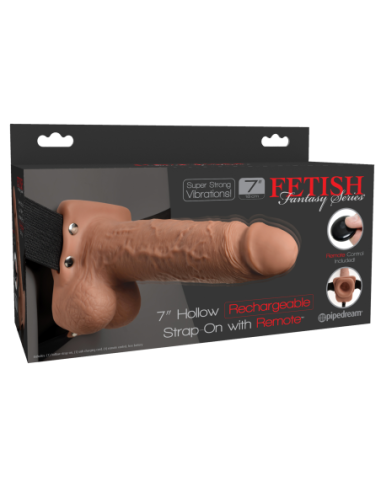 FETISH FANTASY SERIES 7 INCH HOLLOW STRAP-ON...