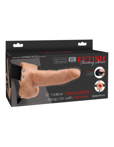 FETISH FANTASY SERIES 6 INCH HOLLOW STRAP-ON...