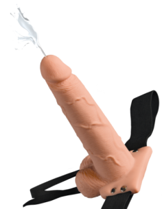 FETISH FANTASY SERIES 7 INCH SQUIRTING HOLLOW STRAP-ON LIGHT 2