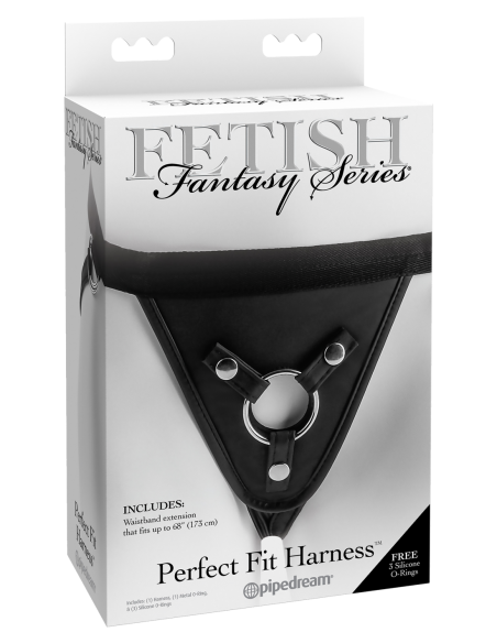 SERIE DE FANTASÍA FETICHISTA PERFECT FIT ARNÉS NEGRO