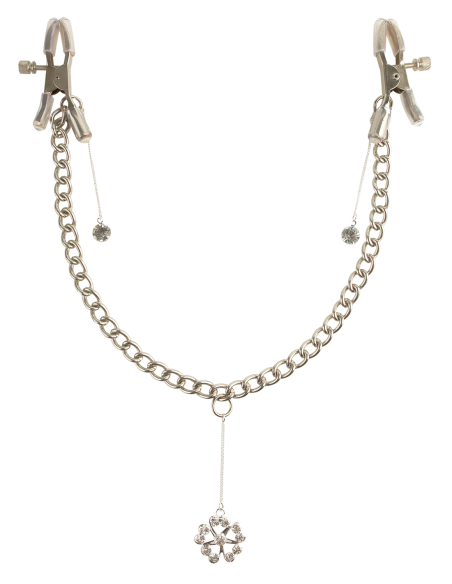 FETISH FANTASY SERIES PINZAS DE CRISTAL PARA PEZONES PLATA