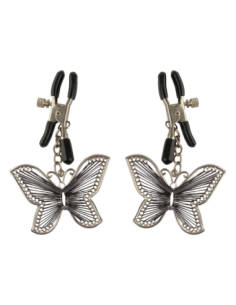 FETISH FANTASY SERIES MARIPOSA PINZAS PARA PEZONES PLATA