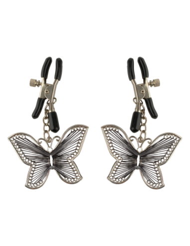 FETISH FANTASY SERIES BUTTERFLY NIPPLE CLAMPS SILVER