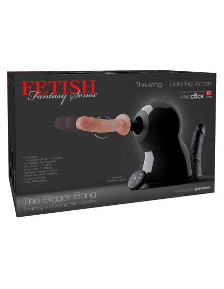 FETISH FANTASY SERIES THE BIGGER BANG THRUSTING & ROTATING SEX MACHINE BLACK