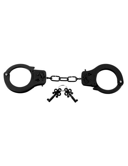 FETISH FANTASY SERIES DESIGNER METAL HANDCUFFS BLACK