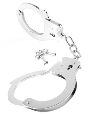 FETISH FANTASY SERIES DESIGNER METAL HANDCUFFS SILVER