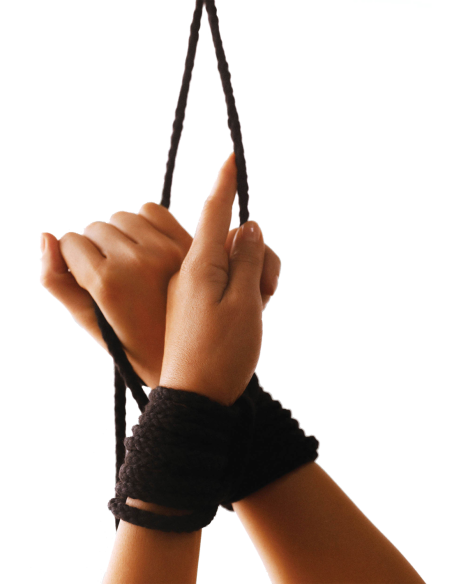 FETICHE FANTASY SERIES CUERDA BONDAGE 200 PIES NEGRO