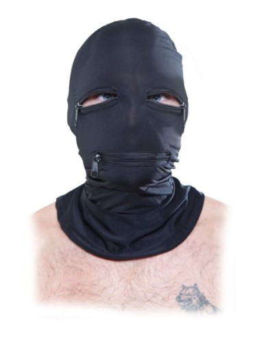 FETISH FANTASY SERIES ZIPPER FACE HOOD BLACK