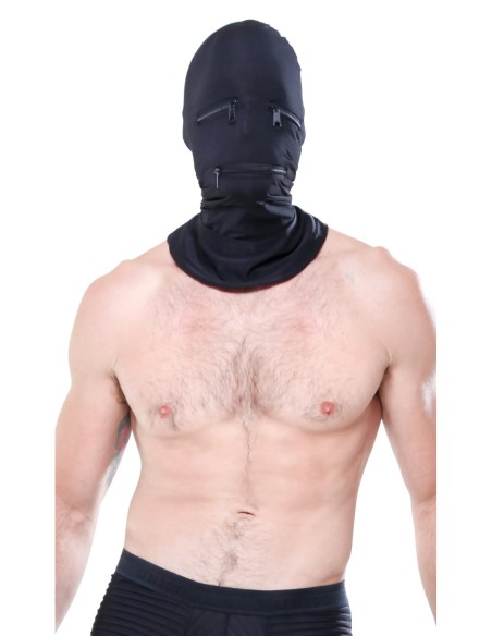 FETISH FANTASY SERIES ZIPPER FACE HOOD BLACK