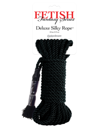 FETICHE FANTASY SERIES DELUXE CUERDA DE SEDA NEGRO