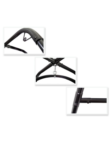 FETICHE SERIE DE FANTASÍA SOPORTE DE COLUMPIO DE FANTASÍA NEGRO