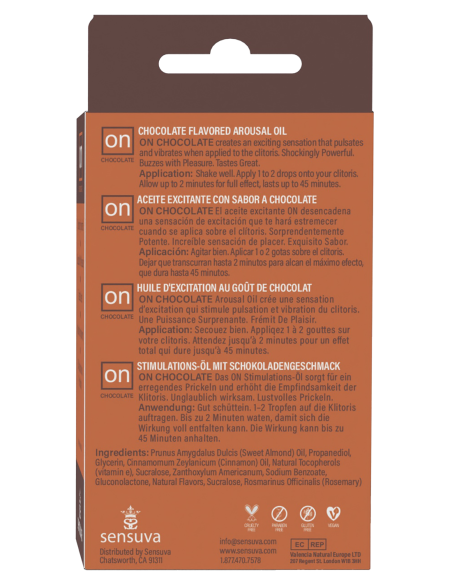 SENSUVA EN ACEITE DE EXCITACIÓN DE CHOCOLATE 5ML