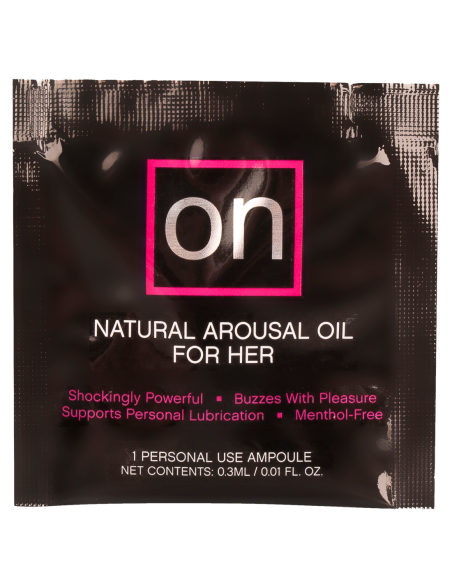 SENSUVA EN EL PAQUETE ORIGINAL DE AMPOLLAS DE ACEITE DE EXCITACIÓN