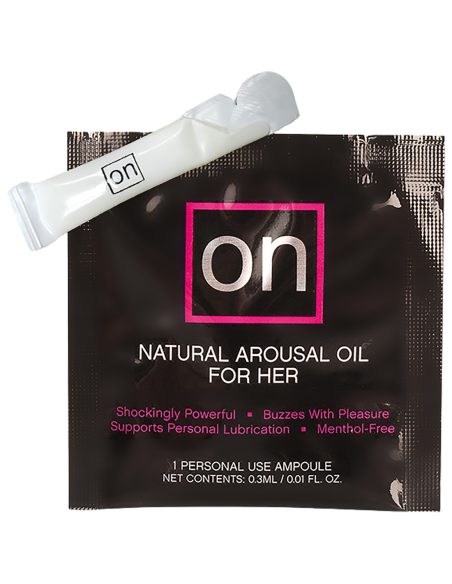 SENSUVA EN EL PAQUETE ORIGINAL DE AMPOLLAS DE ACEITE DE EXCITACIÓN