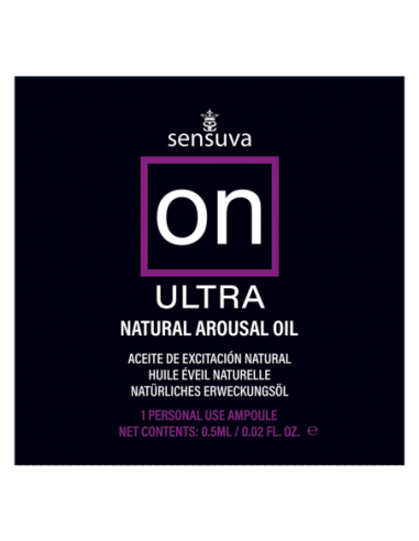 SENSUVA ON ULTRA AROUSAL OIL SINGLE USE AMPOULE