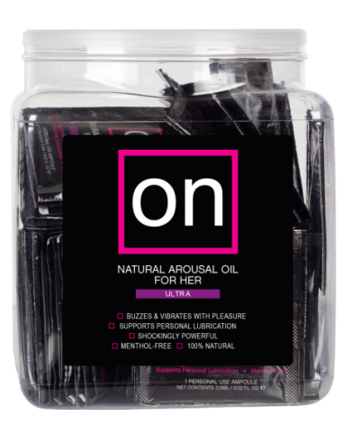 SENSUVA ON ULTRA AROUSAL OIL 75 PIECE SINGLE USE TUB