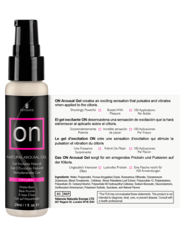 SENSUVA ON ORIGINAL AROUSAL GEL 29ML