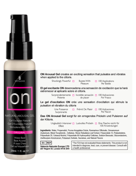 SENSUVA ON ORIGINAL AROUSAL GEL 29ML