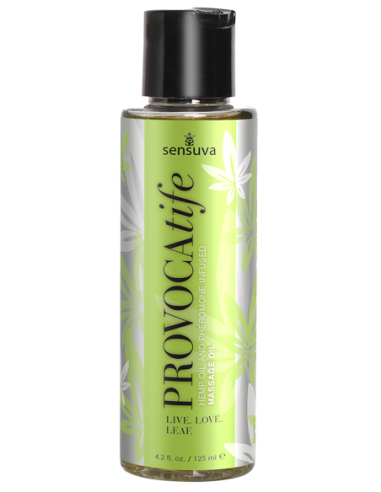 SENSUVA PROVOCATIFE ACEITE DE CÁÑAMO ACEITE DE MASAJE INFUSIONADO 125ML