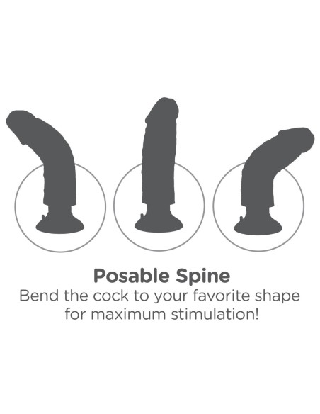 KING COCK 9 INCH VIBRATING COCK LIGHT