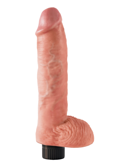KING COCK 10 INCH VIBRATING COCK WITH BALLS LIGHT