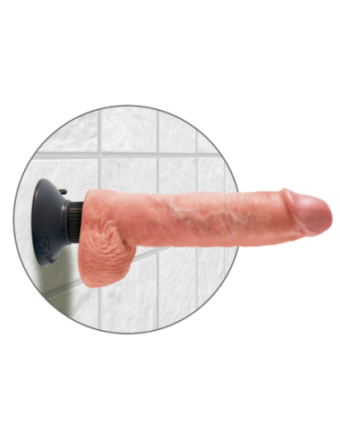 KING COCK 10 INCH VIBRATING COCK WITH BALLS LIGHT